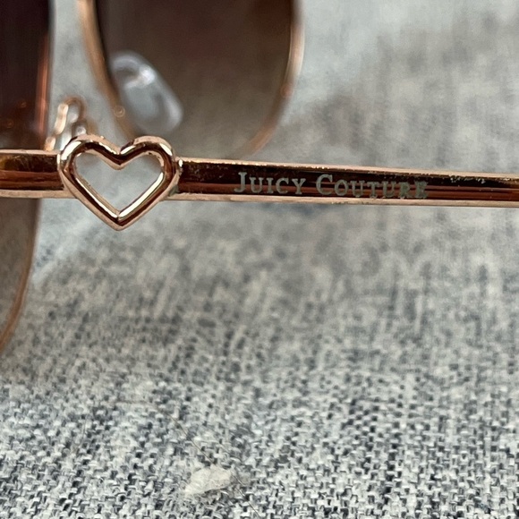 JUICY COUTURE Aviator Sunglasses with Hearts on ear piece Style 3166 - Picture 13 of 15